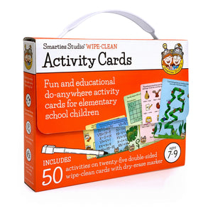 Smarties Studio Wipe Clean Activity Cards for Ages 7-9 ~ Box Front